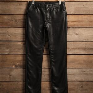 Banana Republic Women's Black Vegan Leather Pants